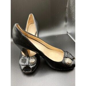 Coach Open Toe Heels